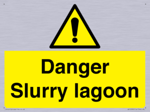 Danger Slurry lagoon